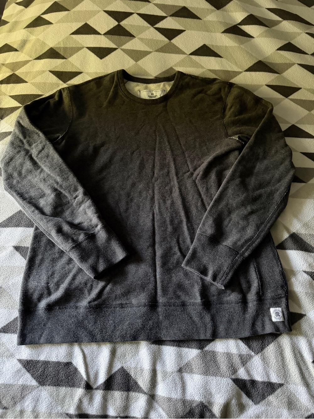 Reigning Champ Men's Crewneck Sweater in Charcoal
